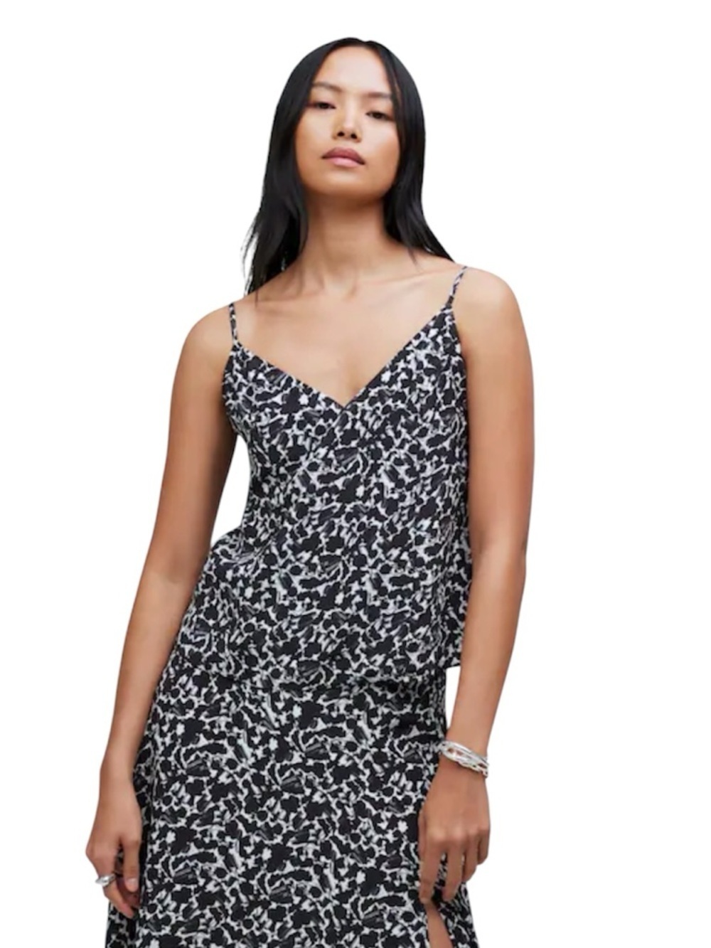 NWT Madewell V-Neck Cami Floral Crepe